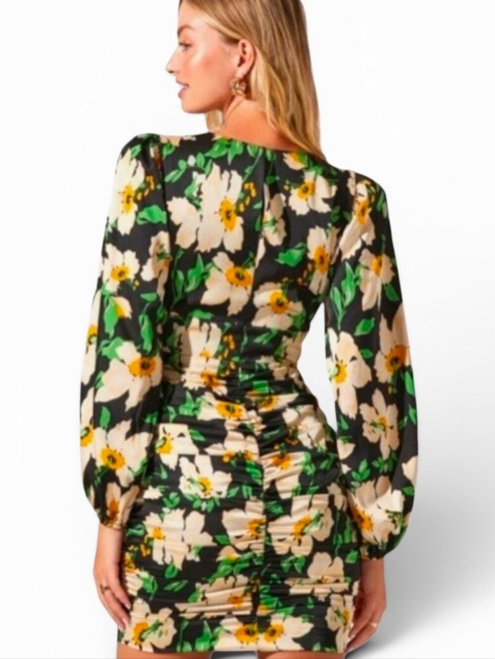 ASTR THE LABEL X REVOLVE Marguerita Floral Ruched Dress - Small
